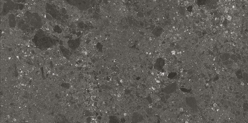 Керамогранит Ariostea Fragmenta Full Body Nero Ombrato, цвет чёрный, поверхность матовая, прямоугольник, 600x1200