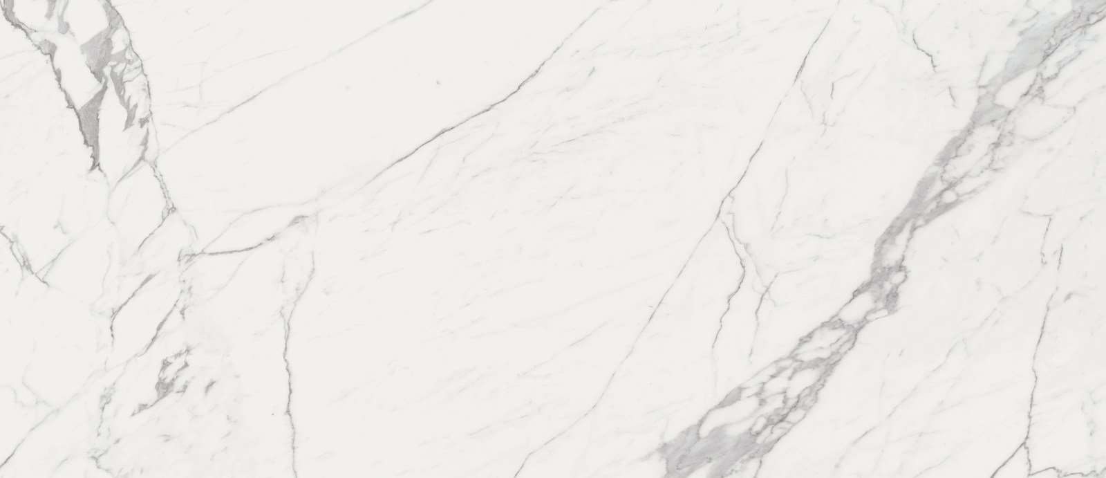 Широкоформатный керамогранит Marazzi Italy Grande Marble Look Statuario Rett M712, цвет белый, поверхность матовая, прямоугольник, 1200x2780