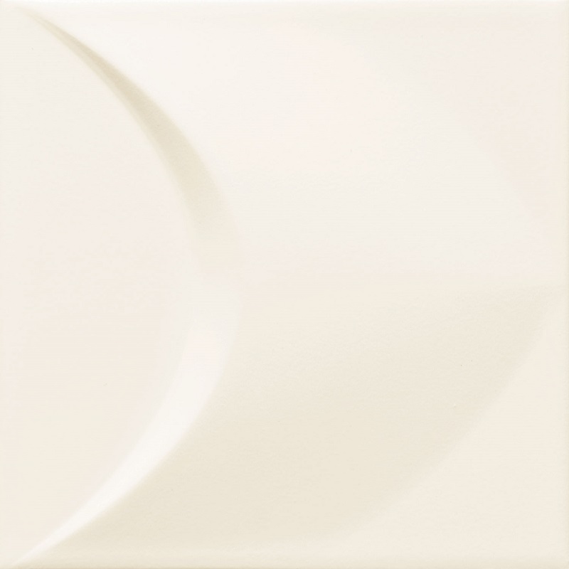 Керамическая плитка Tubadzin W-Colour White STR 2, цвет белый, поверхность рельефная, квадрат, 148x148
