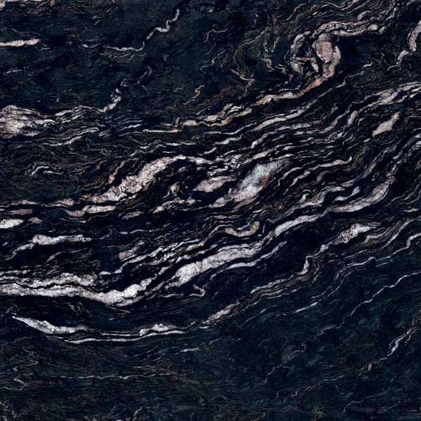 Керамогранит ABK Sensi Gems Titanium Black Lux 0005339, цвет чёрный, поверхность полированная, квадрат, 1200x1200