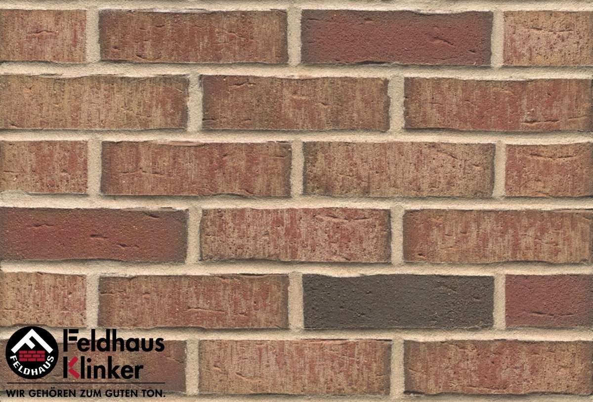 Клинкер Feldhaus Klinker Sintra Ardor Blanca R690DF14, цвет коричневый, поверхность матовая, под кирпич, 52x240
