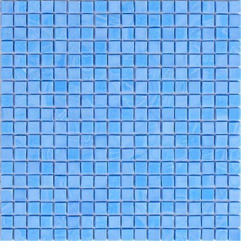 Мозаика Alma Mosaic Opaco NC0309, цвет голубой, поверхность глянцевая, квадрат, 295x295