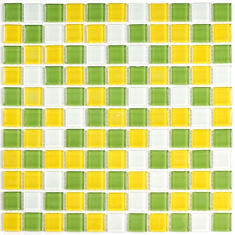 Мозаика Bonaparte Bonaparte Fresh, цвет жёлтый, поверхность глянцевая, квадрат, 300x300