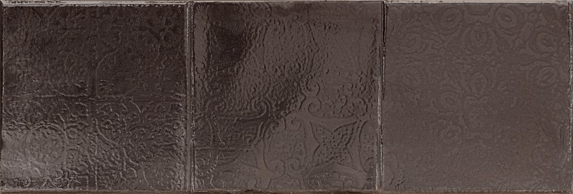 Керамическая плитка Aparici Belour Titanium Fold, цвет коричневый, поверхность глянцевая, прямоугольник, 202x595