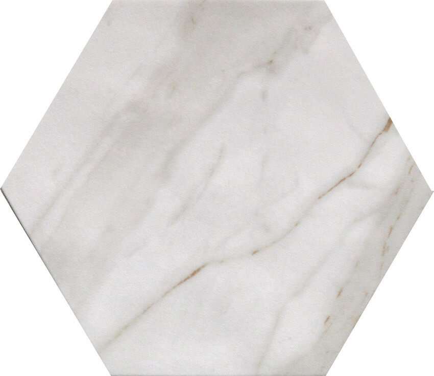 Керамогранит Fap Roma Calacatta Esagono fLVA, цвет белый, поверхность матовая, прямоугольник, 216x250