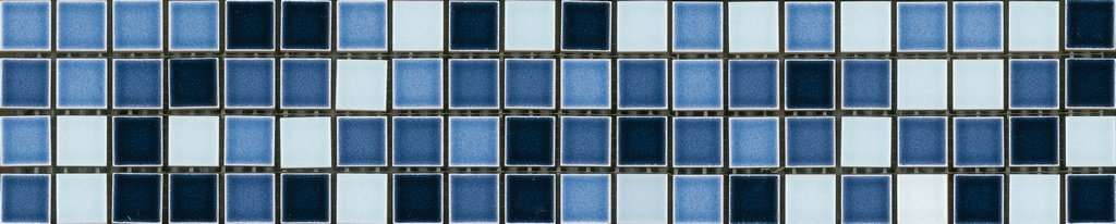 Мозаика Bardelli Bardelli Arlecchino 106, цвет синий, поверхность глянцевая, прямоугольник, 80x400