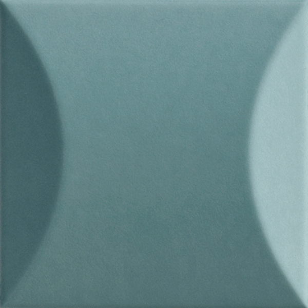 Керамическая плитка Ava UP Cuscino Green Glossy 192056, цвет зелёный, поверхность глянцевая 3d (объёмная), квадрат, 100x100