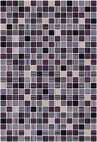 Мозаика Керамин Гламур 4Т, цвет серый, поверхность глянцевая, прямоугольник, 400x275