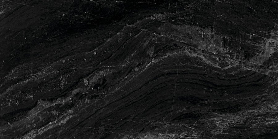 Керамогранит Serenissima Gemme Black Mirror Ret 1058946, цвет чёрный, поверхность матовая, прямоугольник, 600x1200