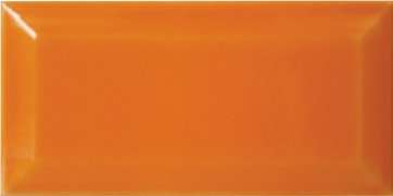 Керамическая плитка Cevica Metro Naranja, цвет оранжевый, поверхность глянцевая, кабанчик, 75x150