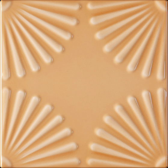 Керамическая плитка 41zero42 Superclassica Scw Bloom Mandarino 4101035, цвет оранжевый, поверхность глянцевая, квадрат, 125x125
