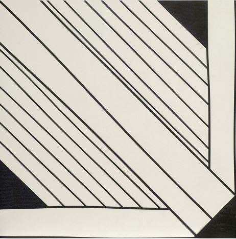 Керамогранит Ornamenta Tangle Frame TA1515FR, цвет чёрно-белый, поверхность матовая, квадрат, 150x150