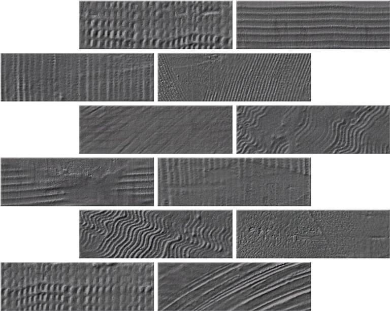 Мозаика Naxos Le Marais Bricks Piombo 75108, цвет серый, поверхность матовая, квадрат, 260x260