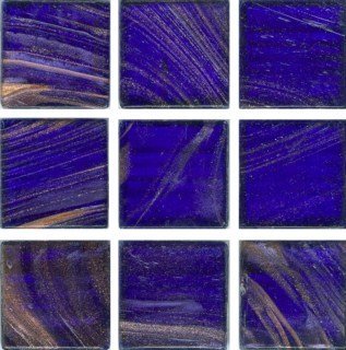 Мозаика Irida Fantasy И10.19(5), цвет синий, поверхность глянцевая, квадрат, 318x318