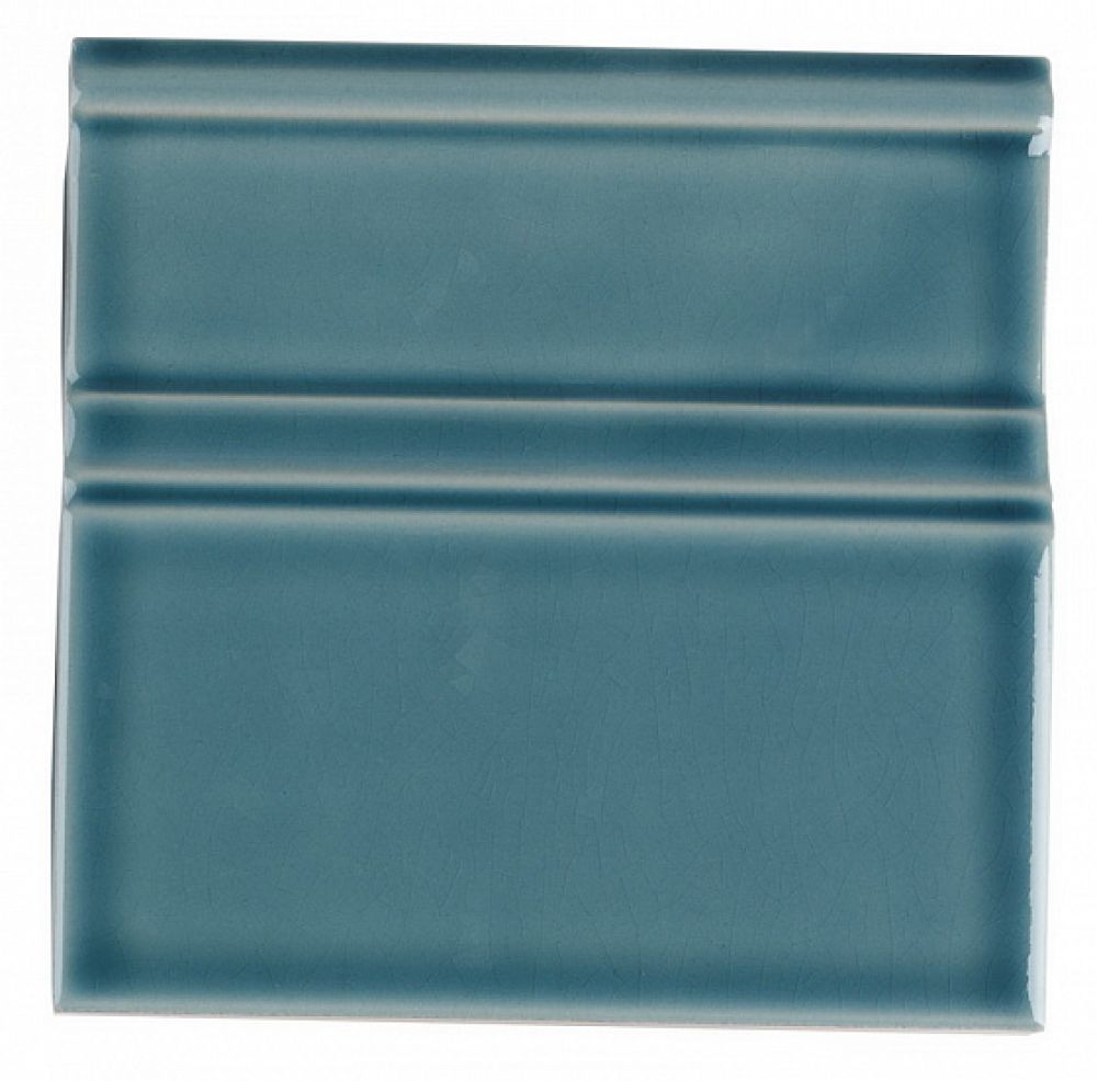 Бордюры Adex ADMO5207 Rodapie Clasico C/C Gris Azulado, цвет синий, поверхность глянцевая, квадрат, 150x150
