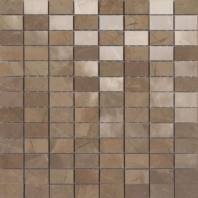 Мозаика Marazzi Italy Evolutionmarble Mosaico Bronzo Amani MK0F, цвет коричневый, поверхность матовая, квадрат, 300x300