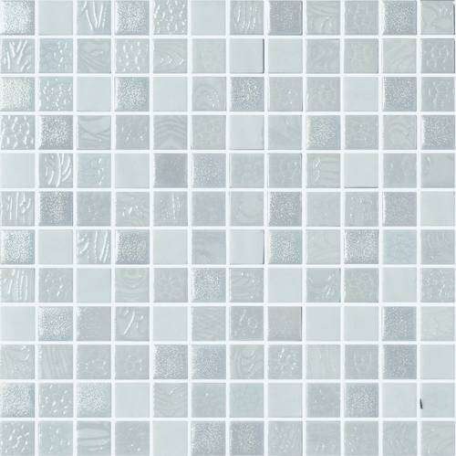 Мозаика Onix Mosaico Rev. Natureblends Indico Malla, цвет серый, поверхность глянцевая, квадрат, 311x311