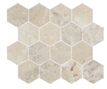 Мозаика Cerdomus Karnis Mosaico Esagona Sand Levigato 97434, цвет бежевый, поверхность полированная, шестиугольник, 275x330