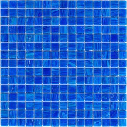 Мозаика Alma Mosaic Stella STM06, цвет синий, поверхность глянцевая, квадрат, 327x327
