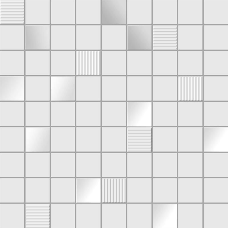 Мозаика Ibero Perlage Mosaico Perle, цвет белый, поверхность глянцевая, квадрат, 316x316