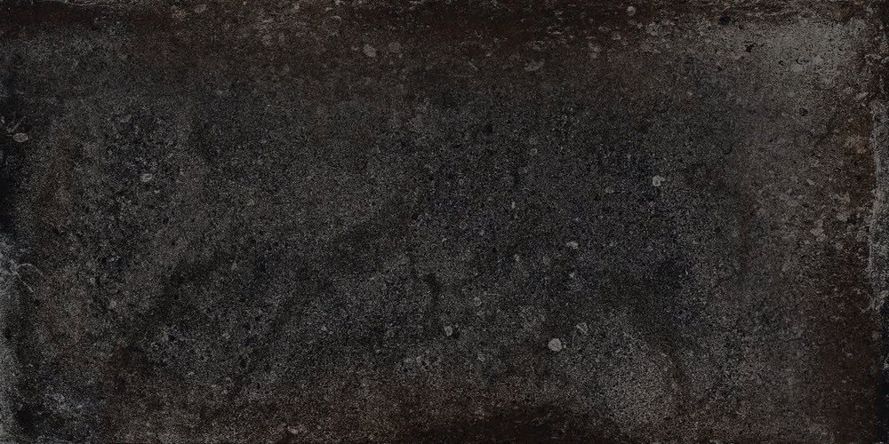Керамогранит Cerdomus Castle Charcoal 64216, цвет чёрный, поверхность матовая, прямоугольник, 200x400
