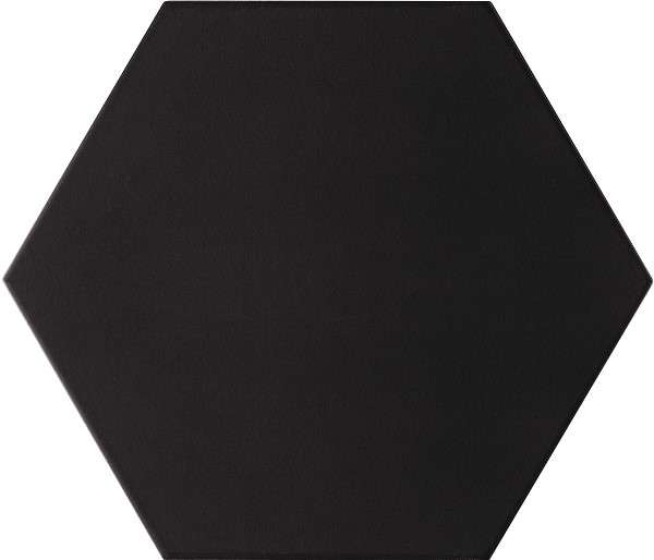 Керамогранит Realonda Hexamix Opal Negro, цвет чёрный, поверхность матовая, шестиугольник, 285x330