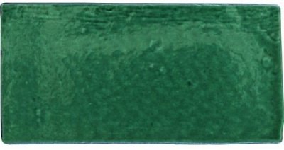 Керамическая плитка Cevica Antic Verde, цвет зелёный, поверхность глянцевая, кабанчик, 75x150