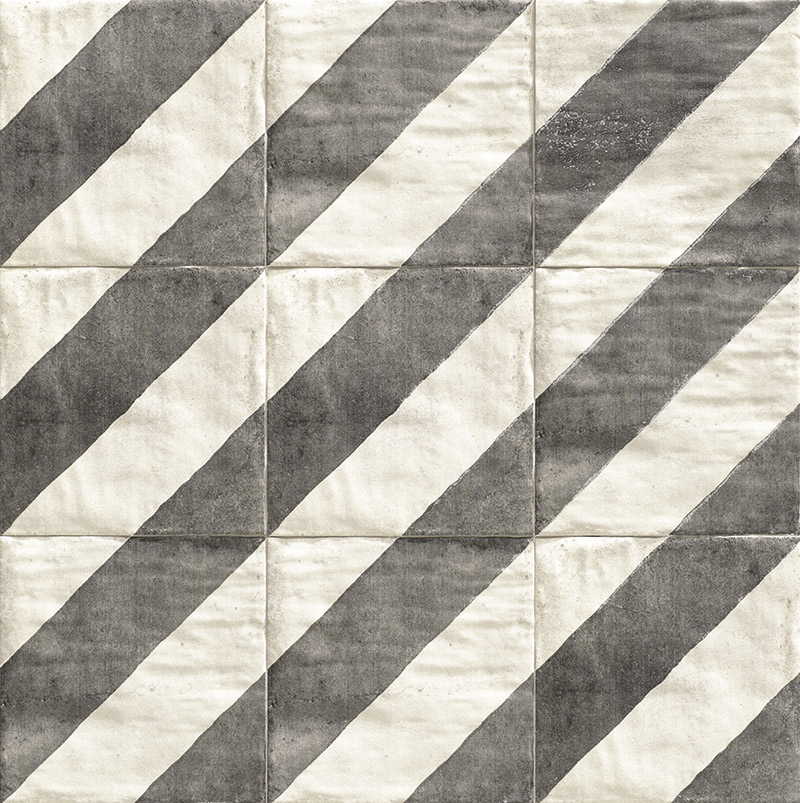 Декоративные элементы Mainzu Tuscania Deco Bergamo, цвет чёрно-белый, поверхность матовая, квадрат, 200x200