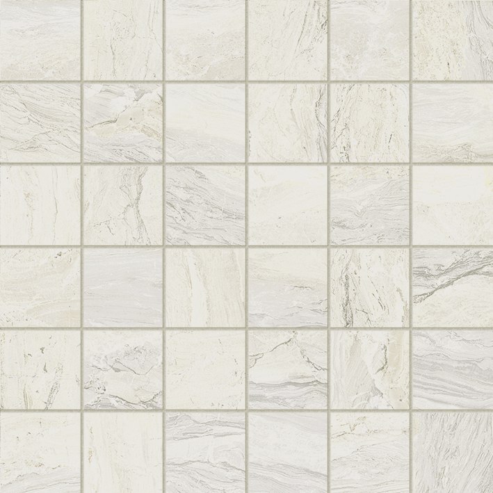 Мозаика Ascot Gemstone Mix White Rett GNM11R, цвет белый, поверхность матовая, квадрат, 291x291