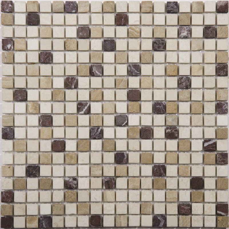 Мозаика NS Mosaic K-701, цвет бежевый, поверхность матовая, квадрат, 305x305