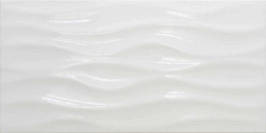 Керамическая плитка Tecniceramica Ola Artico Brillo, цвет белый, поверхность глянцевая, прямоугольник, 250x500