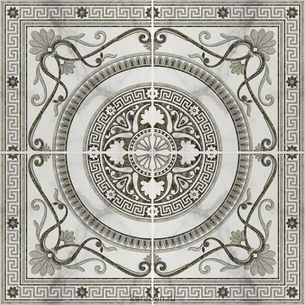 Панно Cifre Roseton Varesse, цвет серый, поверхность глянцевая, квадрат, 900x900