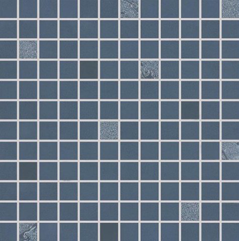 Мозаика Rako Up WDM0U511, цвет синий, поверхность глянцевая, квадрат, 300x300