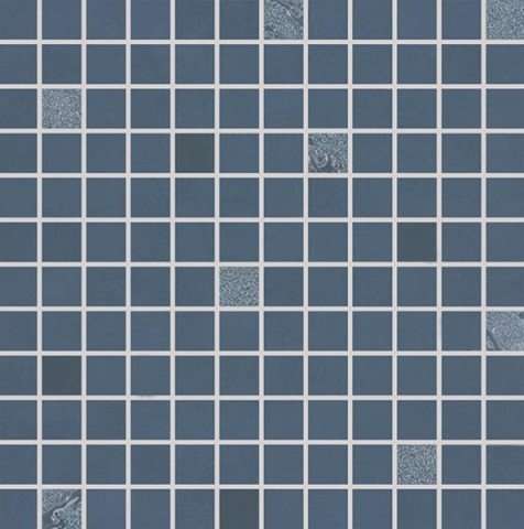 Мозаика Rako Up WDM0U511, цвет синий, поверхность глянцевая, квадрат, 300x300