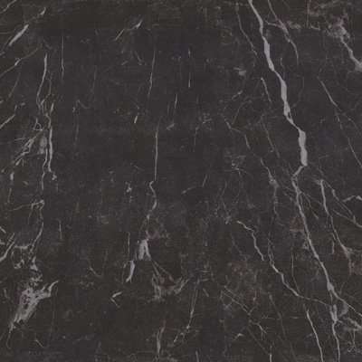 Керамогранит Casalgrande Padana Marmoker Nero Creta Lucido 2950221, цвет чёрный, поверхность полированная, квадрат, 600x600