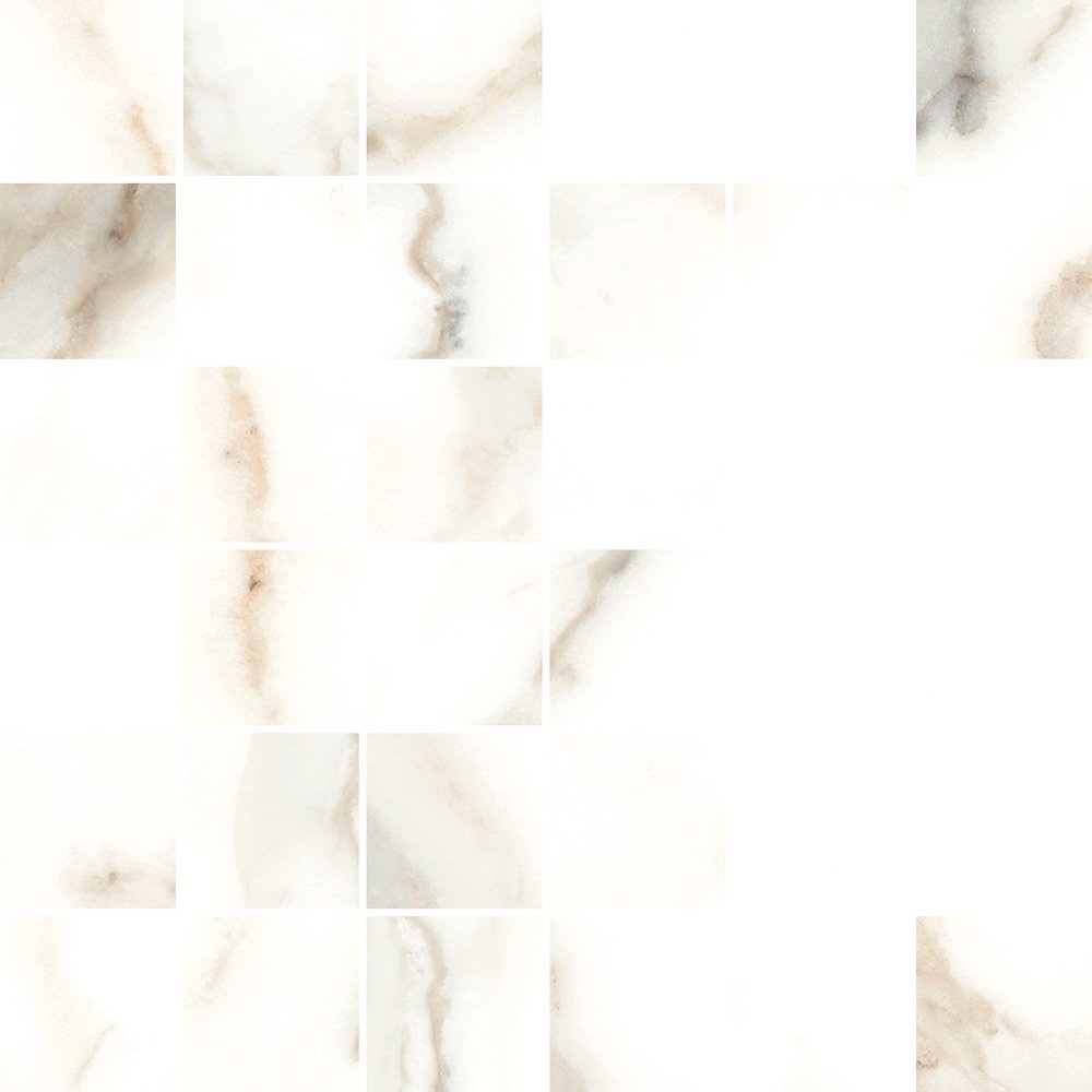 Мозаика Cerdomus Calacatta Mosaico 4,7x4,7 Puro Levigato 72775, цвет белый, поверхность полированная, квадрат, 300x300