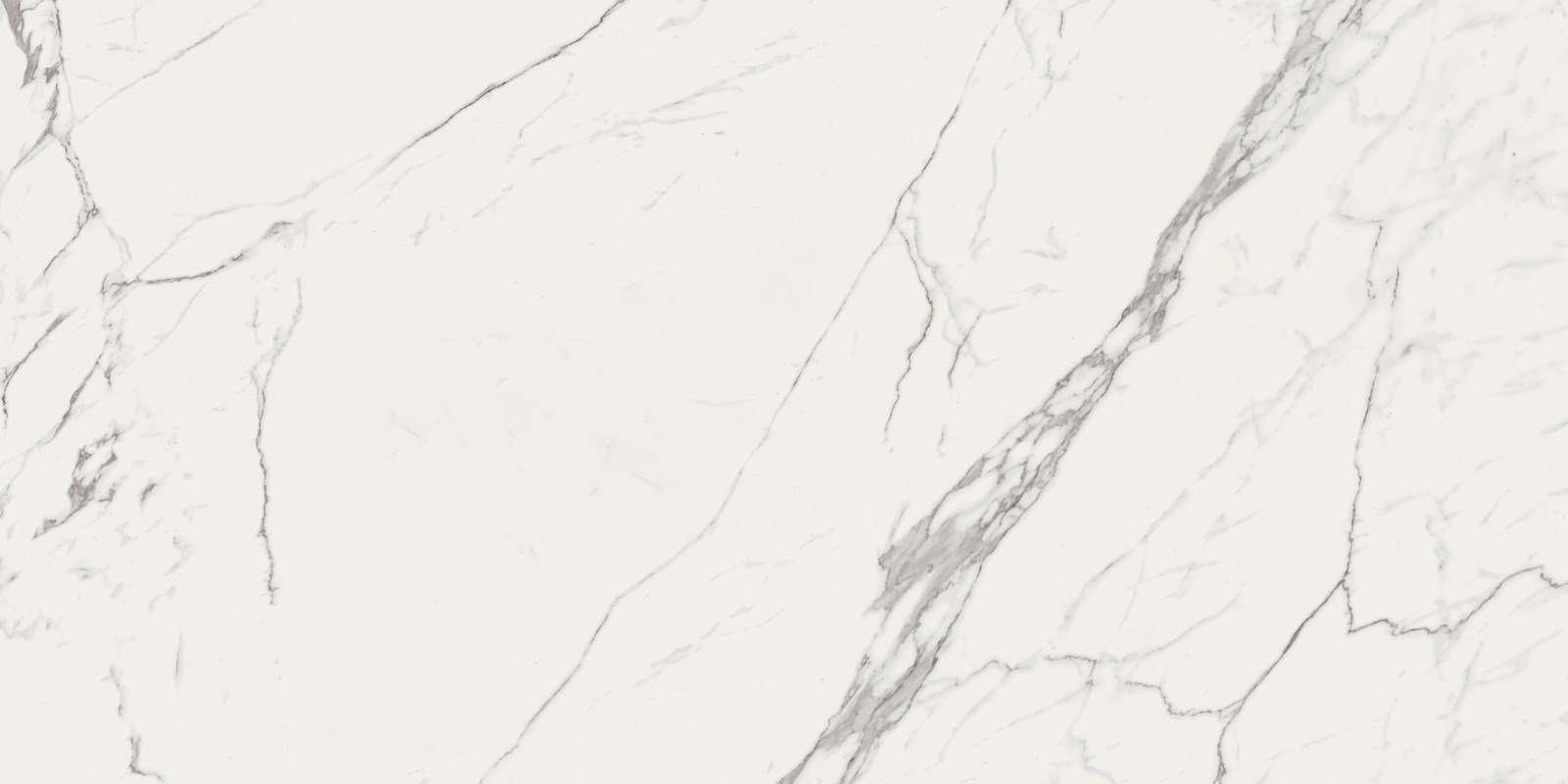 Широкоформатный керамогранит Marazzi Italy Grande Marble Look Statuario Rett M0FU, цвет белый, поверхность матовая, прямоугольник, 1200x2400