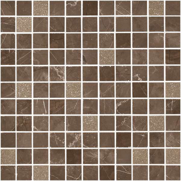 Мозаика Atlantic Tiles Bristol Brown Lux, цвет коричневый, поверхность матовая, квадрат, 300x300