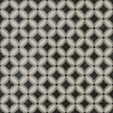 Декоративные элементы Kerama Marazzi Фреджио 2 черно-белый VT\A295\SG1544N, цвет чёрно-белый, поверхность матовая, квадрат, 200x200