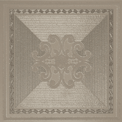 Декоративные элементы Settecento Ermitage Decoro Finitura Impero Corda, цвет коричневый, поверхность глянцевая, квадрат, 250x250