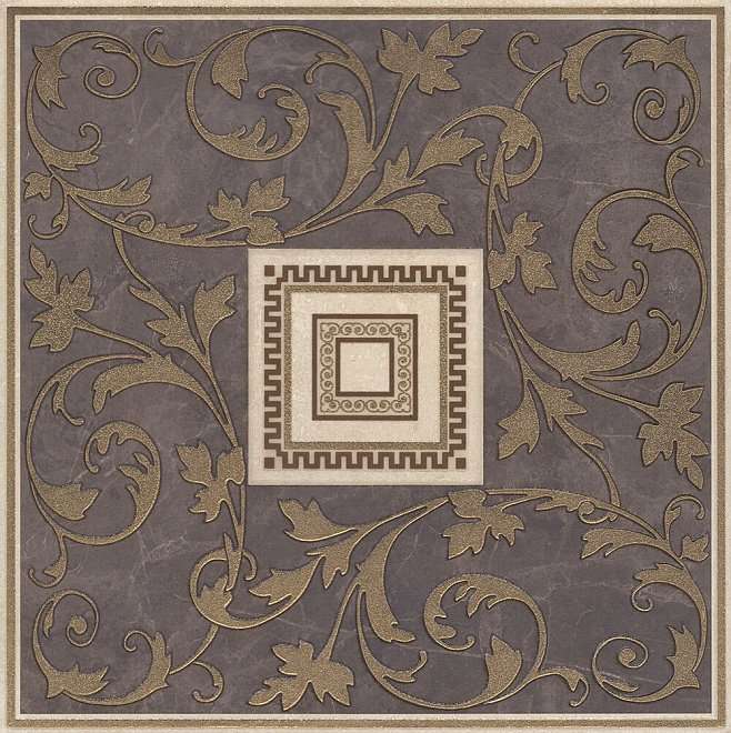Декоративные элементы Kerama Marazzi Декор Орсэ ковер центр лаппатированный HGD\A110\SG1596L, цвет коричневый, поверхность лаппатированная, квадрат, 402x402