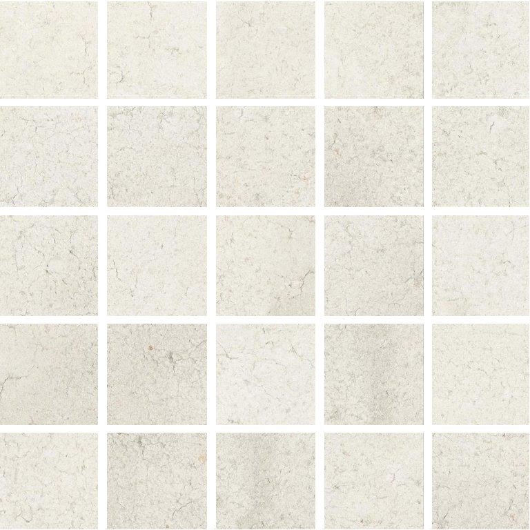 Мозаика Piemme Bits&Pieces Mosaico Powder Bone 01276, цвет белый, поверхность матовая, квадрат, 300x300