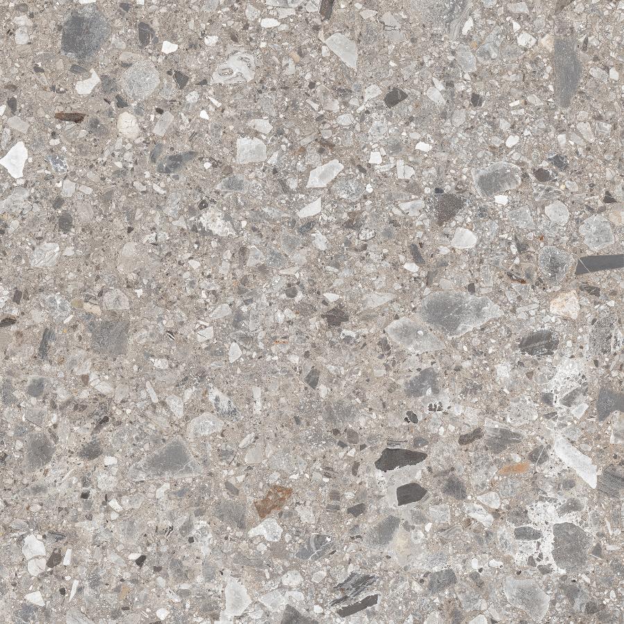 Керамогранит Kerlite Pietra Diseo Ceppo, цвет серый, поверхность матовая, квадрат, 600x600