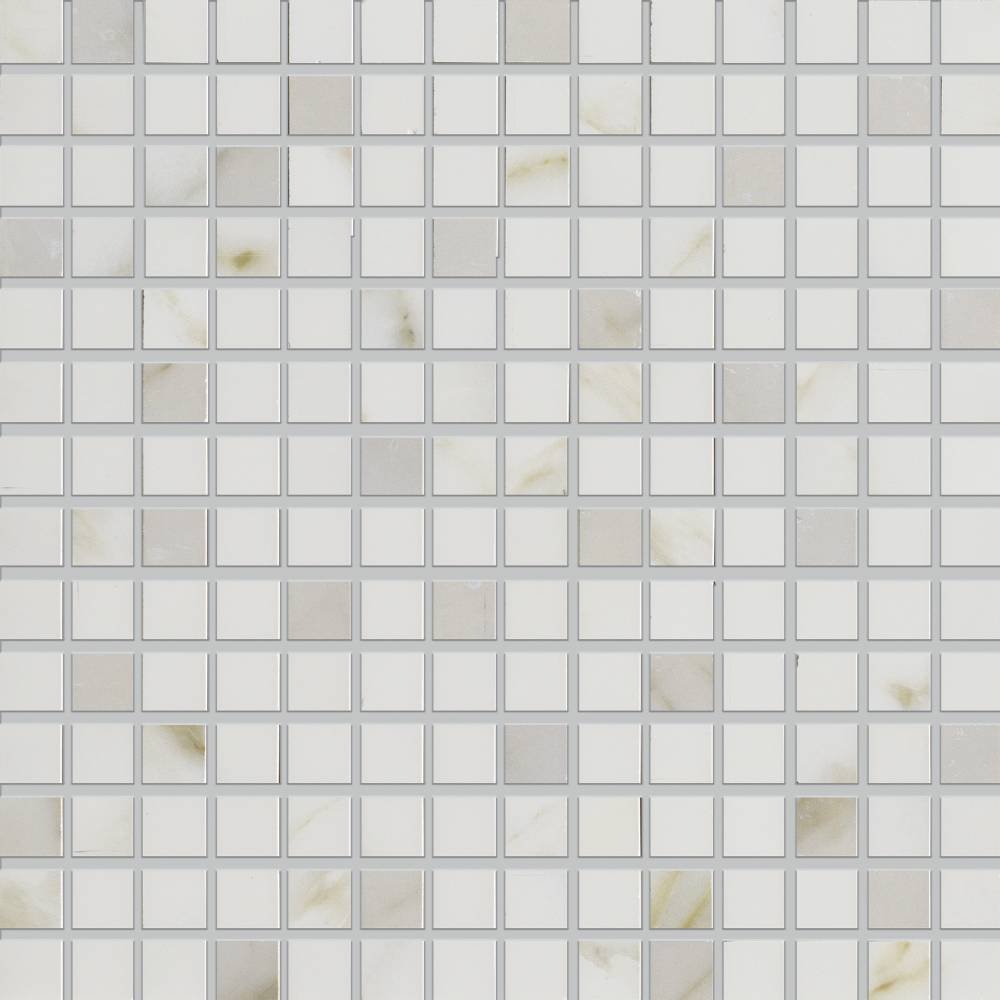 Мозаика Ricchetti Marble Boutique Mosaico Calacatta White, цвет бежевый, поверхность глянцевая, квадрат, 300x300
