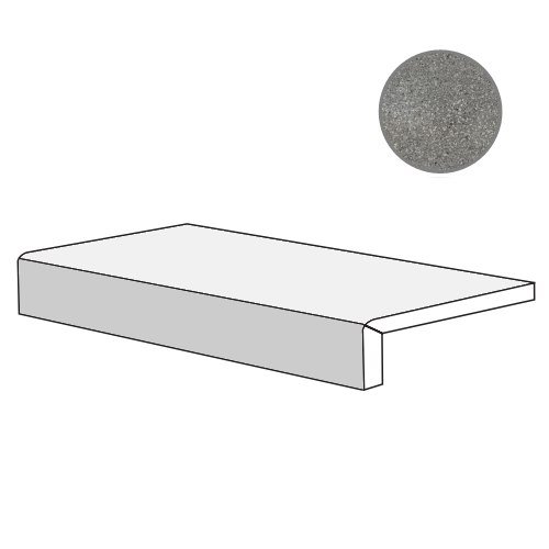 Спецэлементы ABK Out.20 Elem.L Blend Concrete Grey PF60007027, цвет серый, поверхность матовая, прямоугольник, 150x600