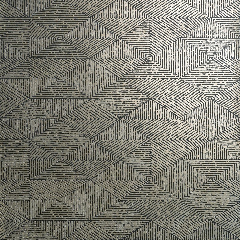 Керамогранит Petracers Trama D'Autore Nero, цвет серый, поверхность сатинированная, квадрат, 600x600