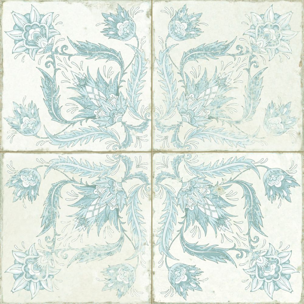Керамическая плитка Peronda FS Ivy Blue 26171, цвет голубой, поверхность матовая, квадрат, 450x450