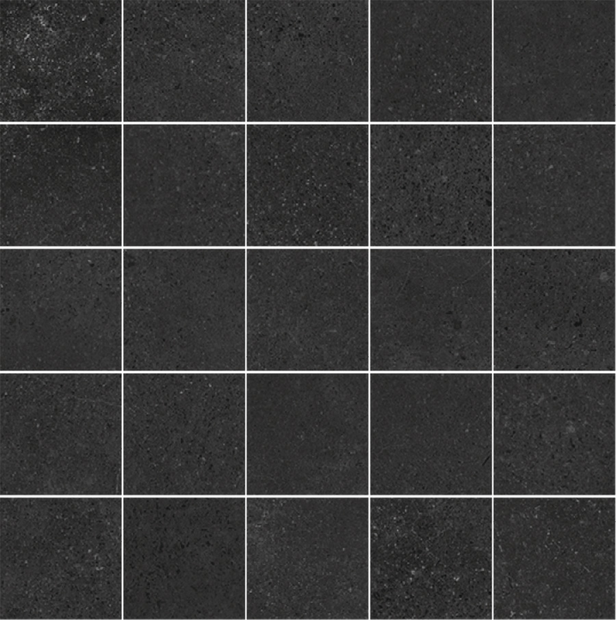 Мозаика Peronda D.Alley Anthracite Mosaic/25X25 23481, цвет чёрный, поверхность матовая, квадрат, 250x250