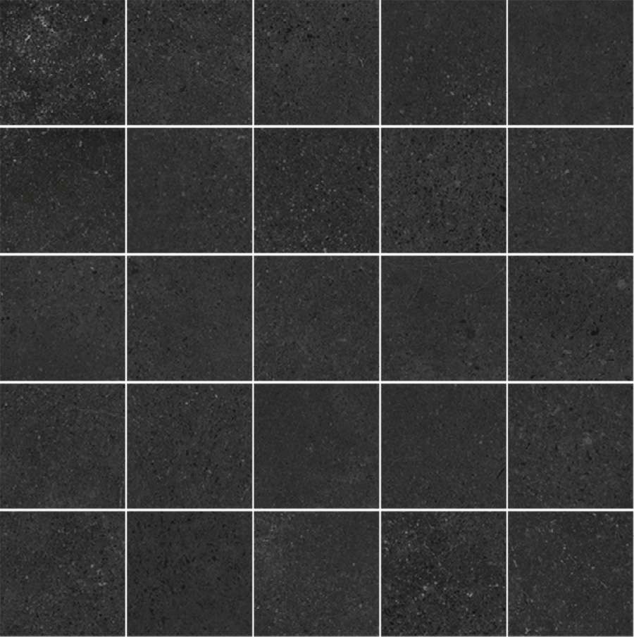 Мозаика Peronda D.Alley Anthracite Mosaic/25X25 23481, цвет чёрный, поверхность матовая, квадрат, 250x250