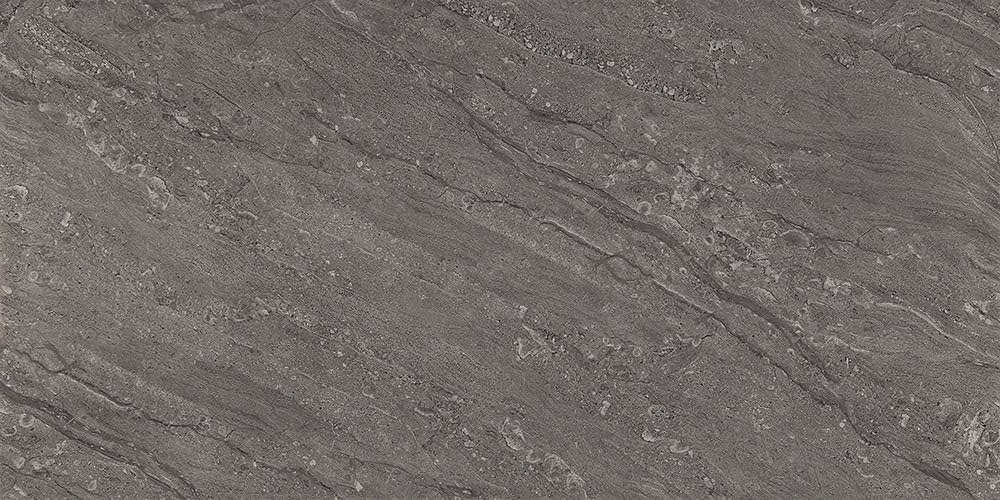 Керамогранит Kutahya Arma Grey, цвет серый, поверхность полированная, прямоугольник, 600x1200